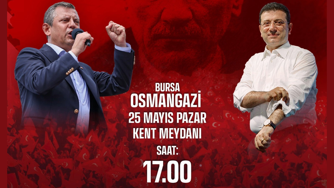 CHP'nin Bursa mitingine afiş engeli