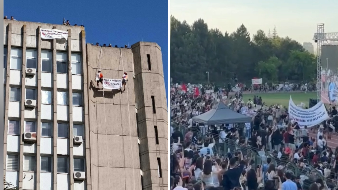 ODTÜ’lü öğrencilerden geleneksel 'Devrim Yürüyüşü'