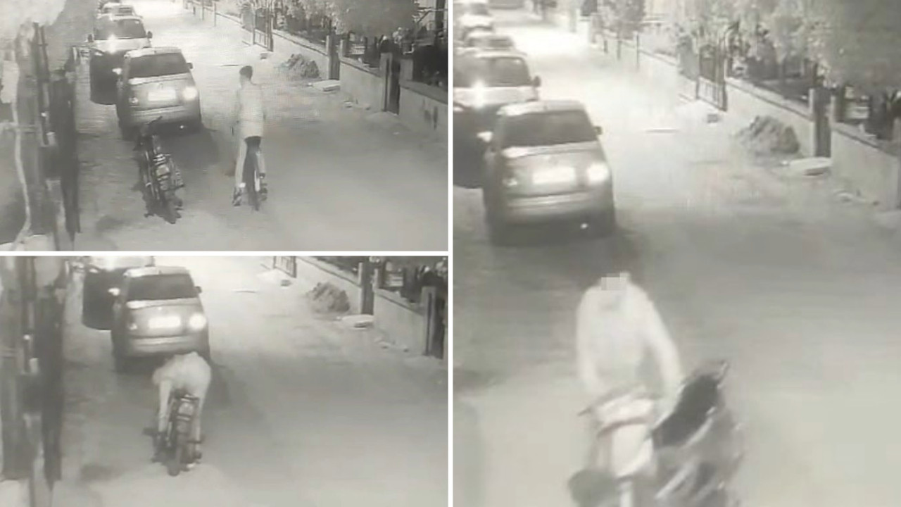 Çaldığı bisikleti beğenmeyince bırakıp motosikleti götürdü
