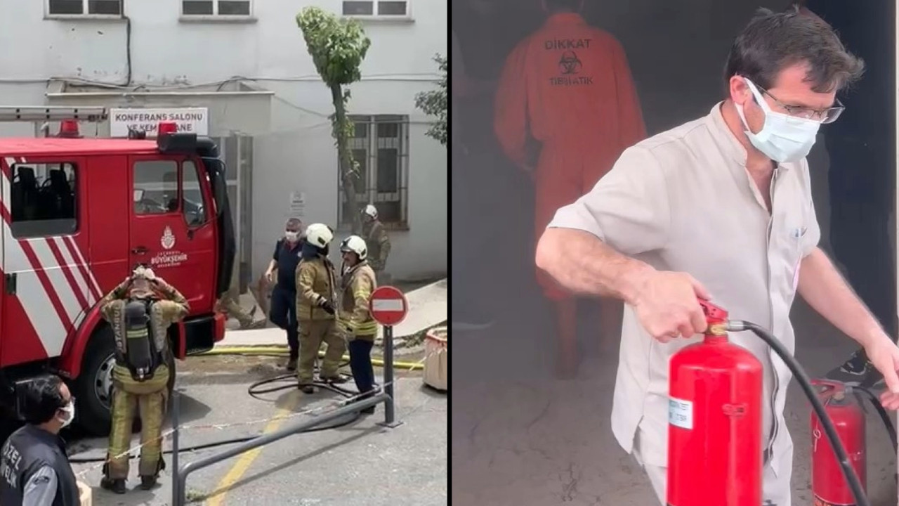 Üsküdar Devlet Hastanesi'nde yangın
