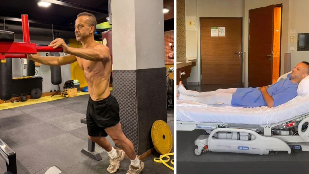 Ameliyattan çıktı, soluğu spor salonunda aldı