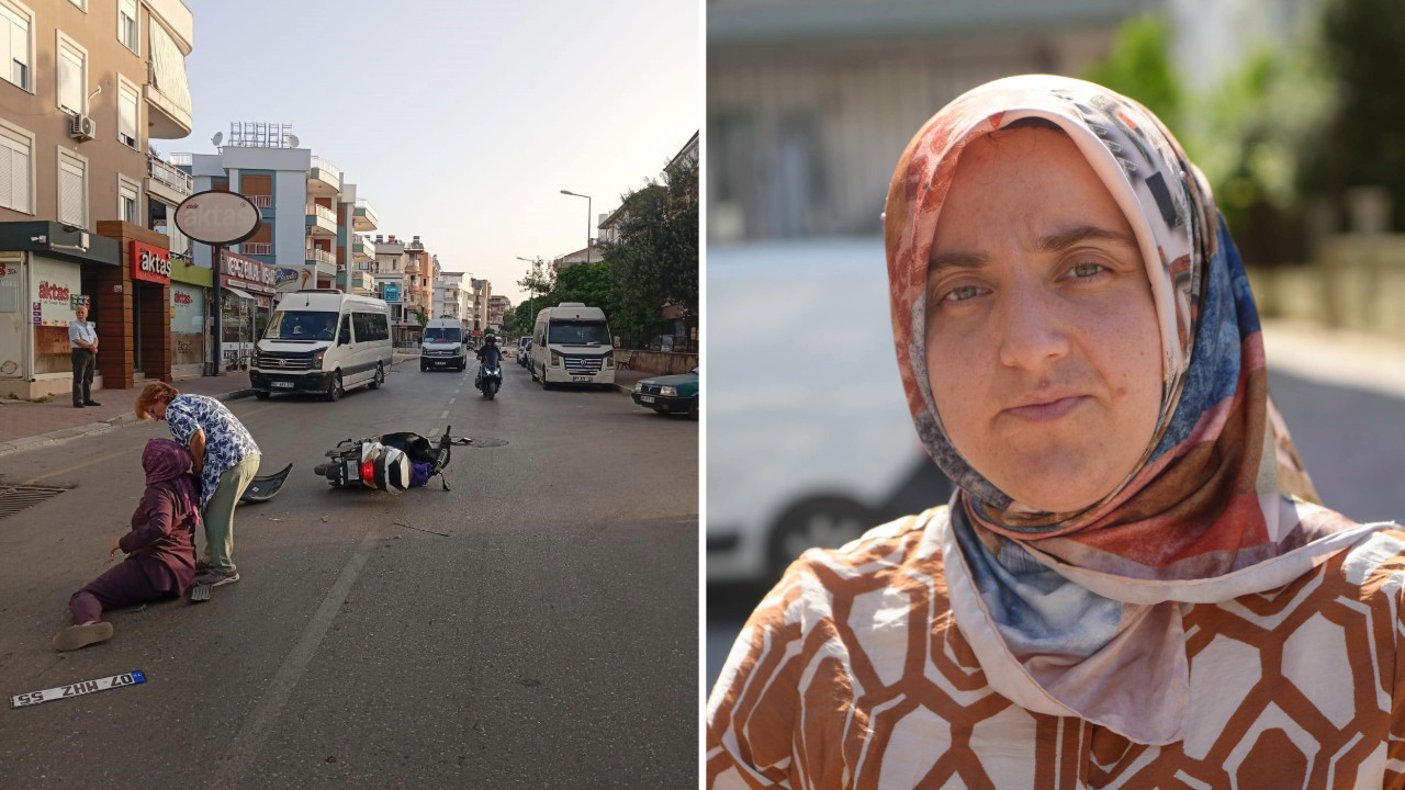 Plakasını bırakıp kaçtı: Çarptığı kadına hakaret etmiş