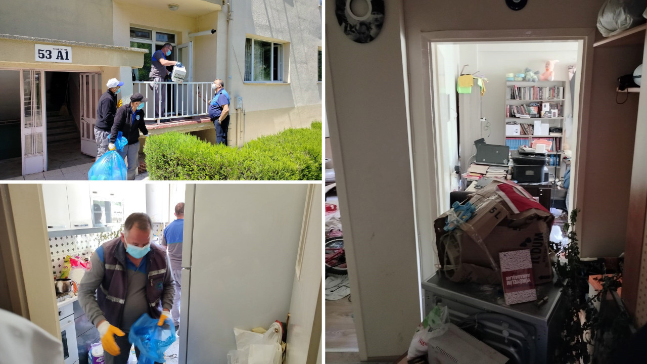 Emekli doktorun çöp evine müdahale