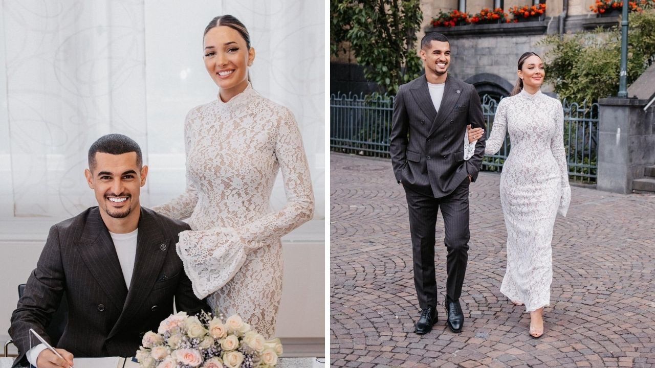 Fenerbahçeli Levent Mercan dünya evine girdi