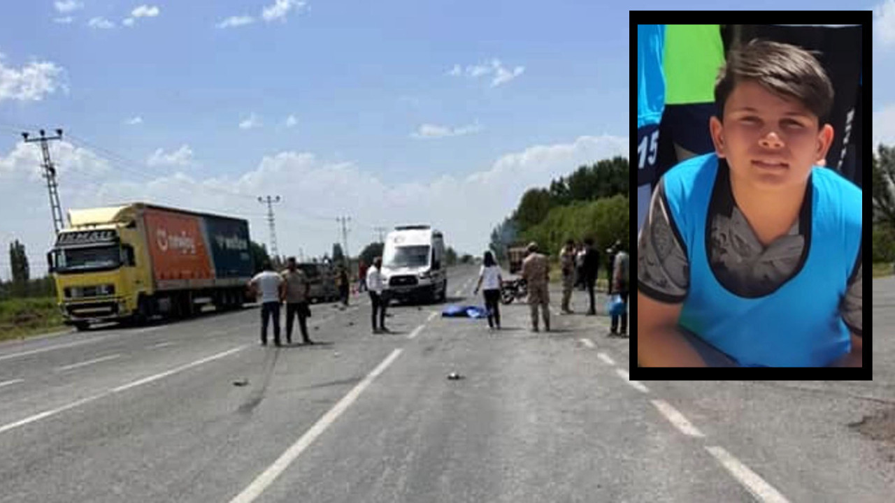 Genç futbolcu kaza kurbanı