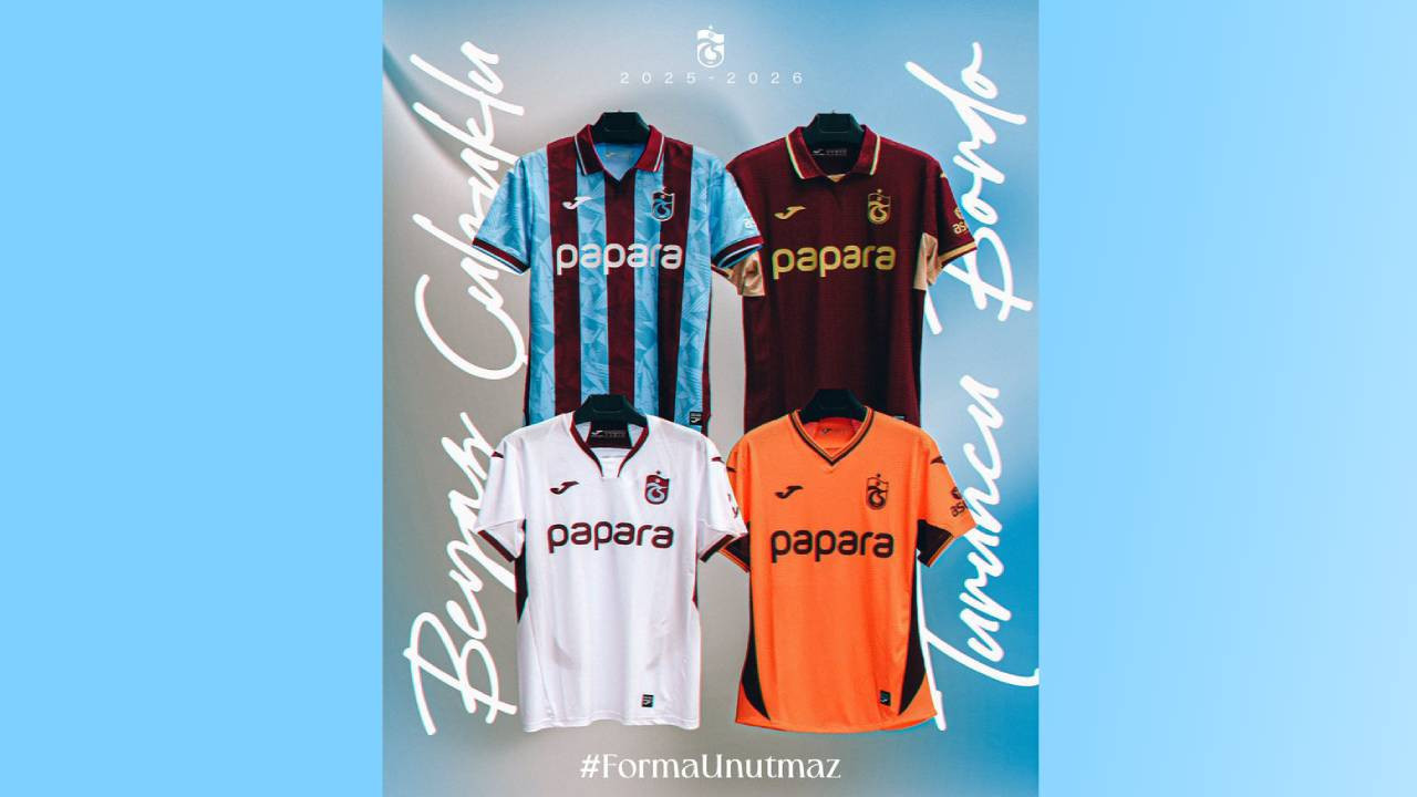 Trabzonspor'da yeni formalar ortaya çıktı