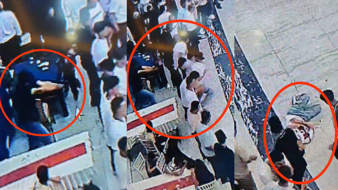 Düğündeki saldırı güvenlik kameralarına yansıdı