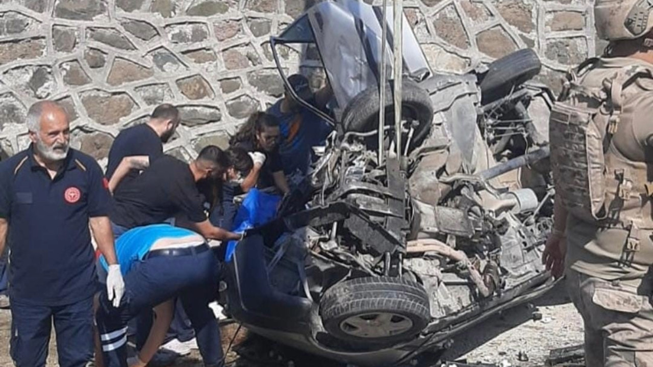 Tunceli'de feci kaza