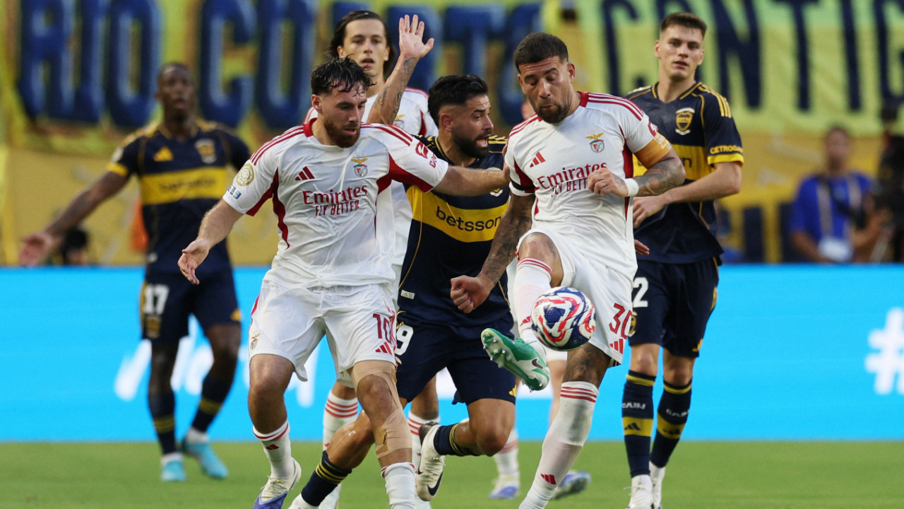 Dört gol, üç kırmızı kart: Benfica, Boca'ya pes etmedi