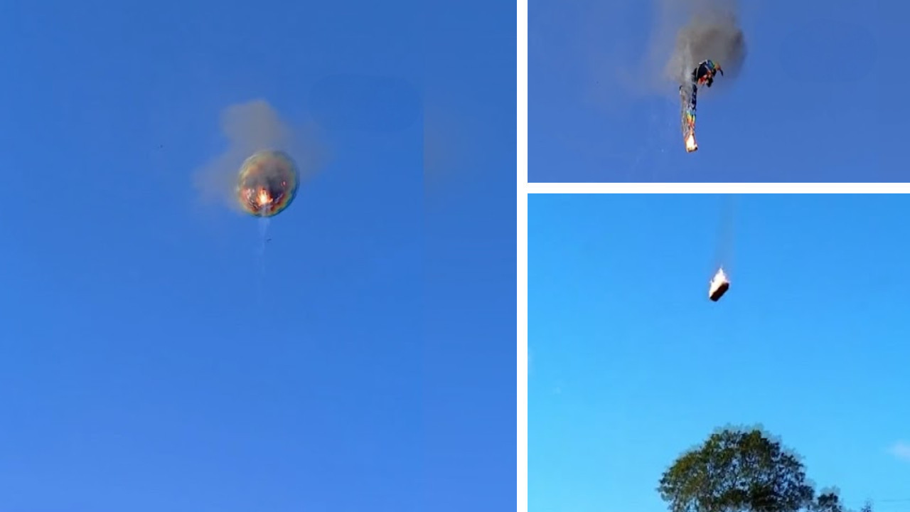 Sıcak hava balonu düştü: 8 ölü