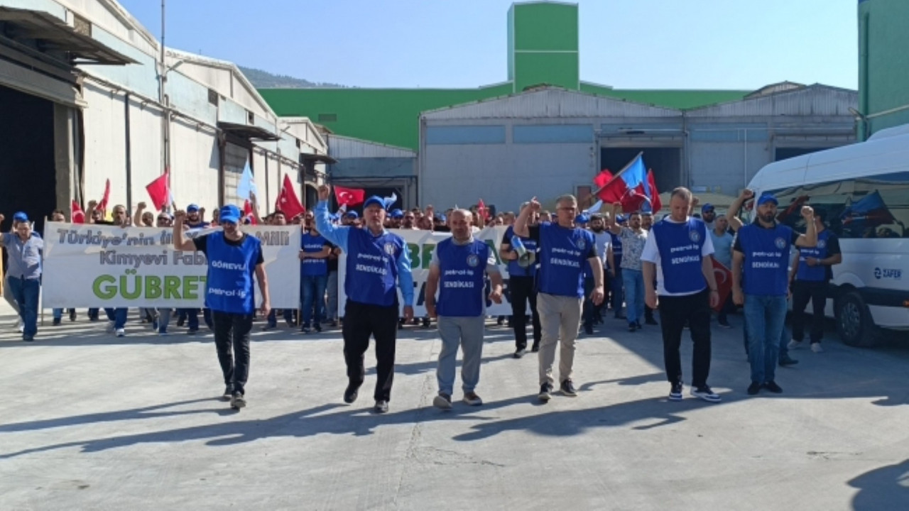 Gübretaş'ta grev başladı