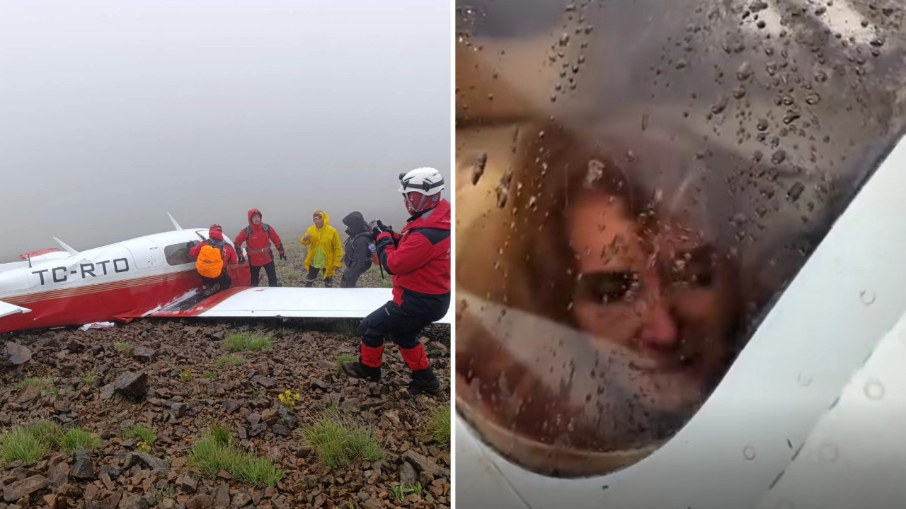 Rize'de düşen uçağı ilk dağcı bulmuş: 'Kusura bakmayın, geç kaldık'