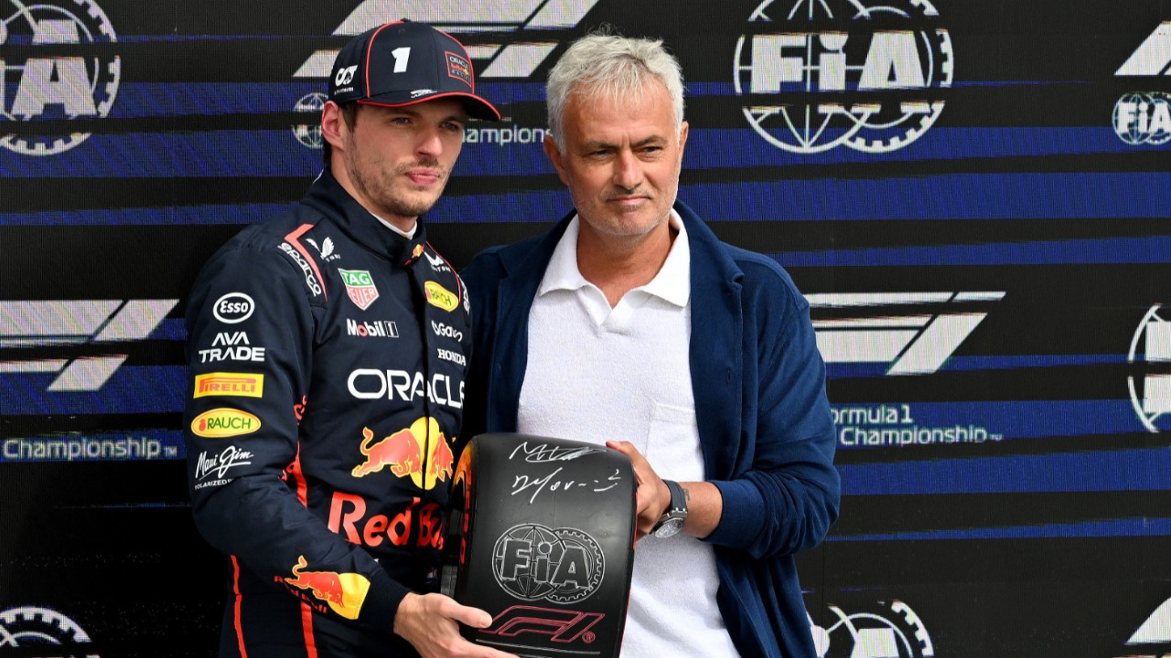 Mourinho Formula 1'in gediklisi oldu: Verstappen'e ödül verdi