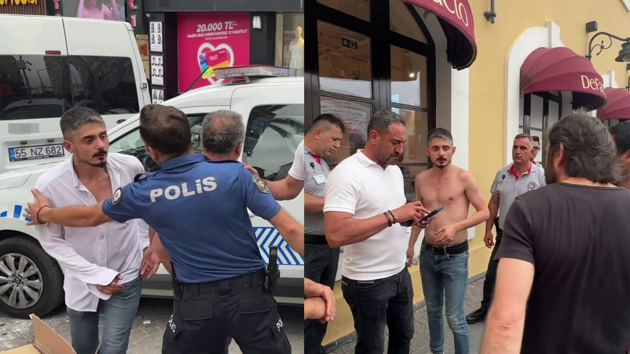 "Ne bakıyorsun?" kavgası! Kaskla saldırdı