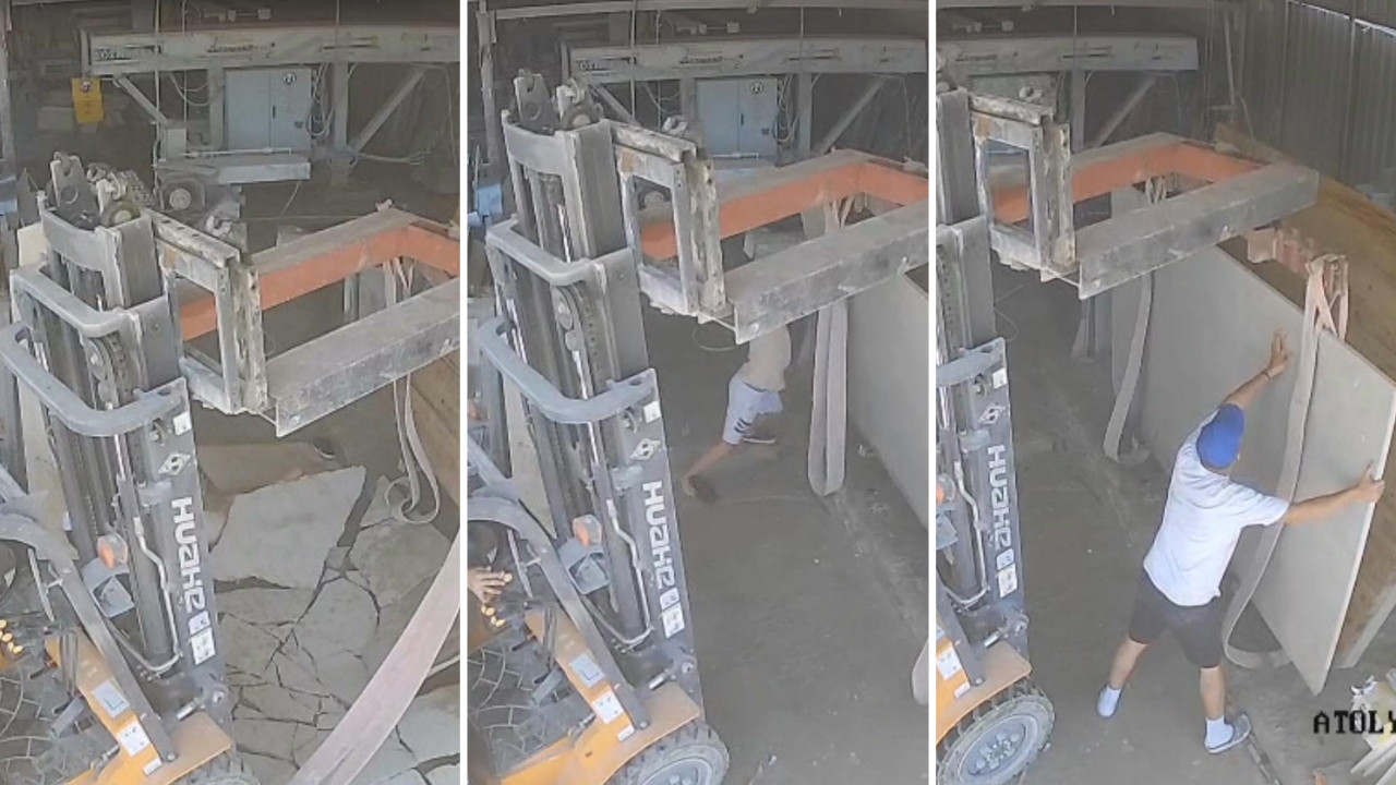 Üzerine 300 kiloluk mermer plaka düşen Furkan öldü