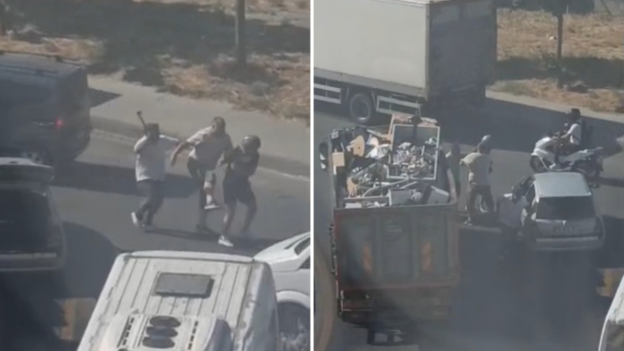 Kağıthane’de yol verme kavgası: Keserle saldırdı