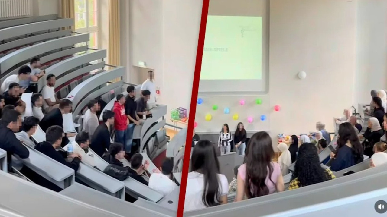 Üniversite amfisindeki haremlik-selamlık eğitim ülkeyi karıştırdı