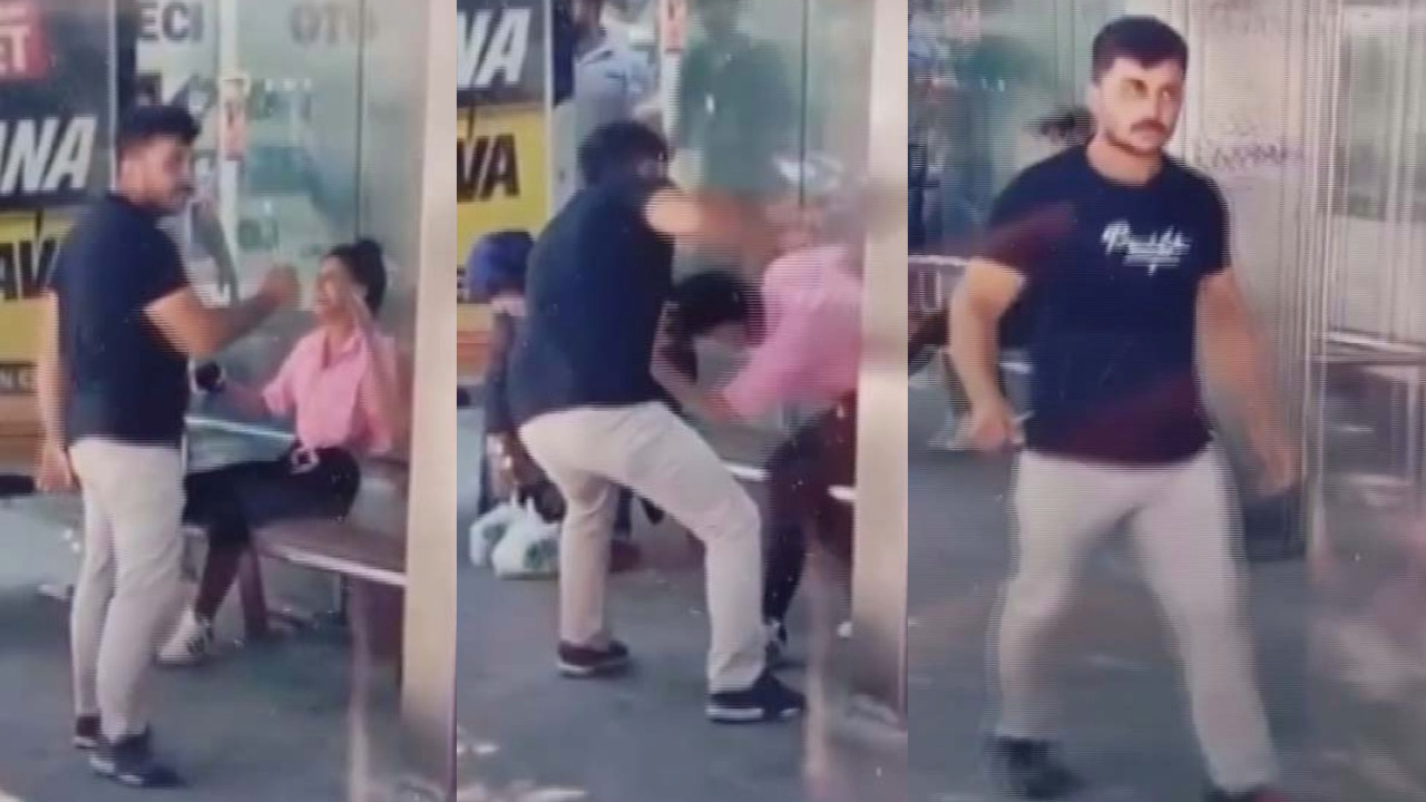 Komşu kadına durakta tornavidalı saldırı