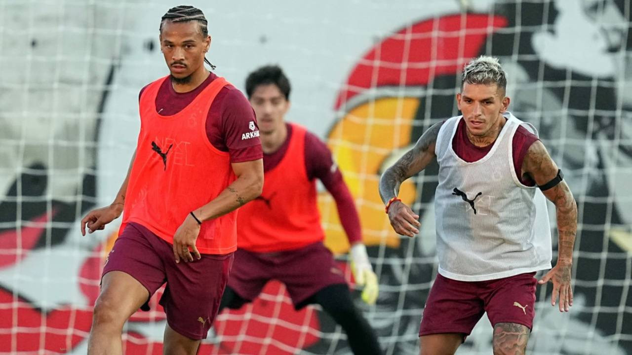 Galatasaray'da Leroy Sane ilk antrenmanına çıktı