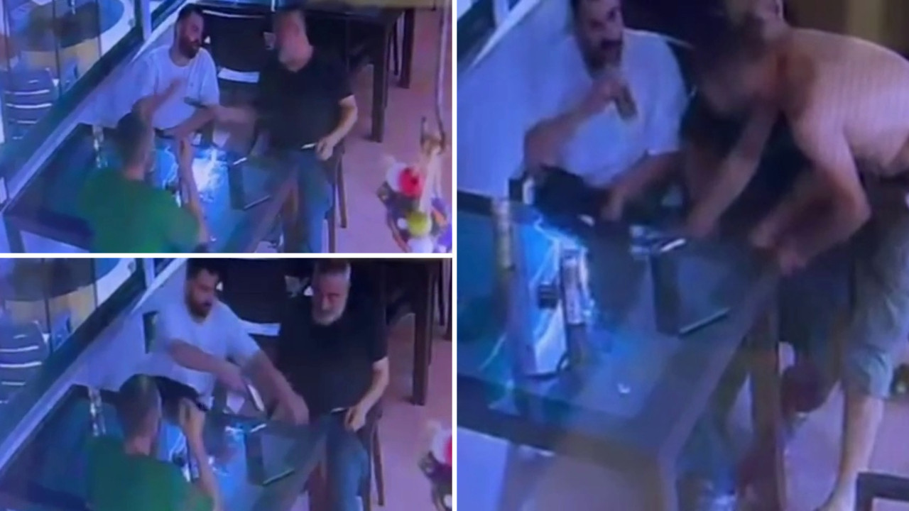 Polisi kendi silahıyla vurduktan sonra içkisini içmeye devam etmiş