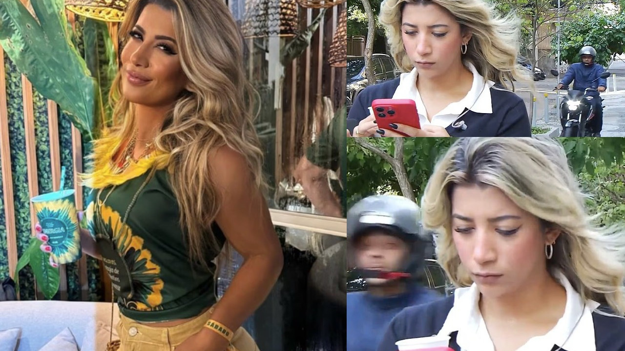 Canlı yayın öncesinde kapkaççının saldırısına uğradı