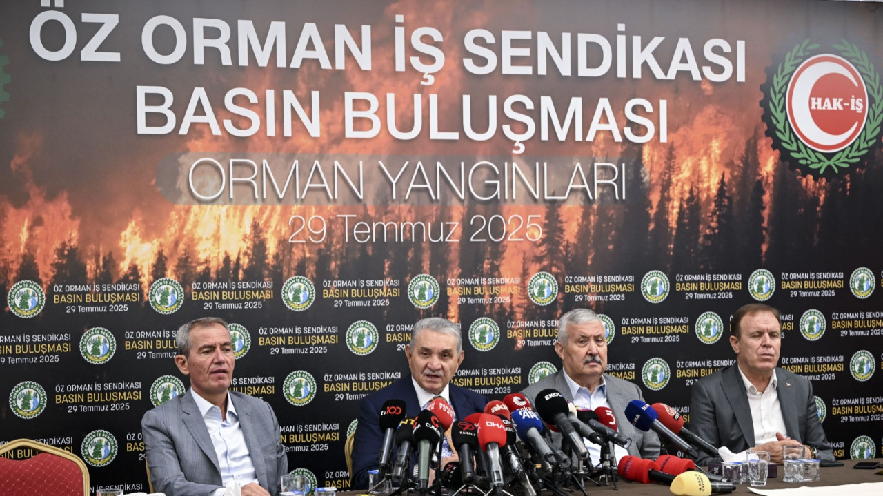 İşçi yangınla savaşıyor, sendikası gazeteciye hediye çeki dağıtıyor