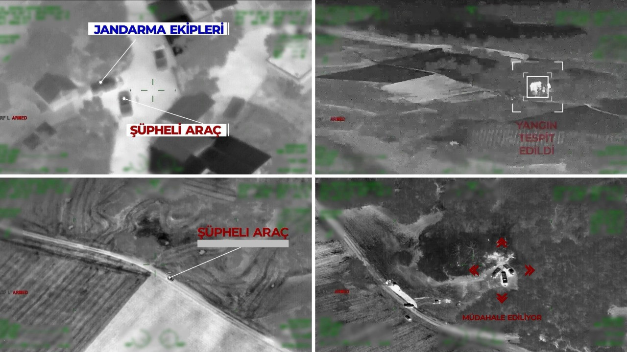 Ormanı yakanlar İHA'ya takıldı