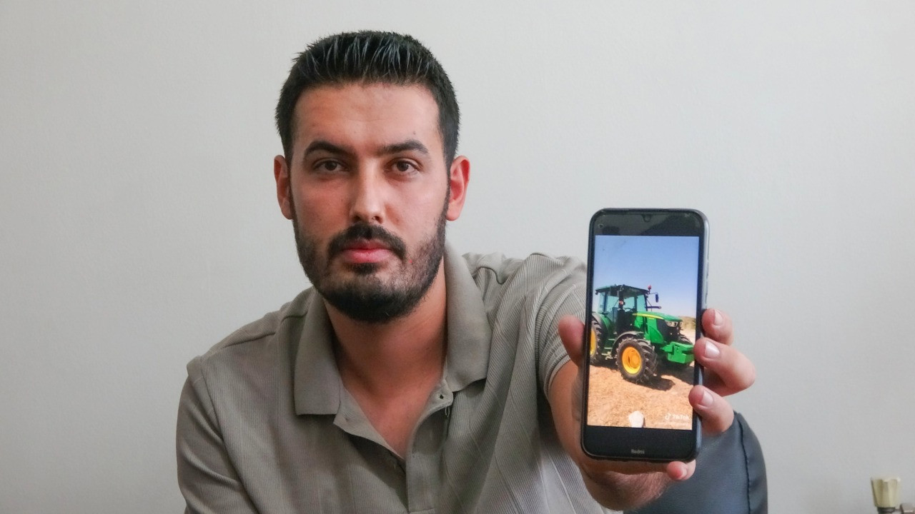 Çalınan traktörünü sosyal medyada buldu
