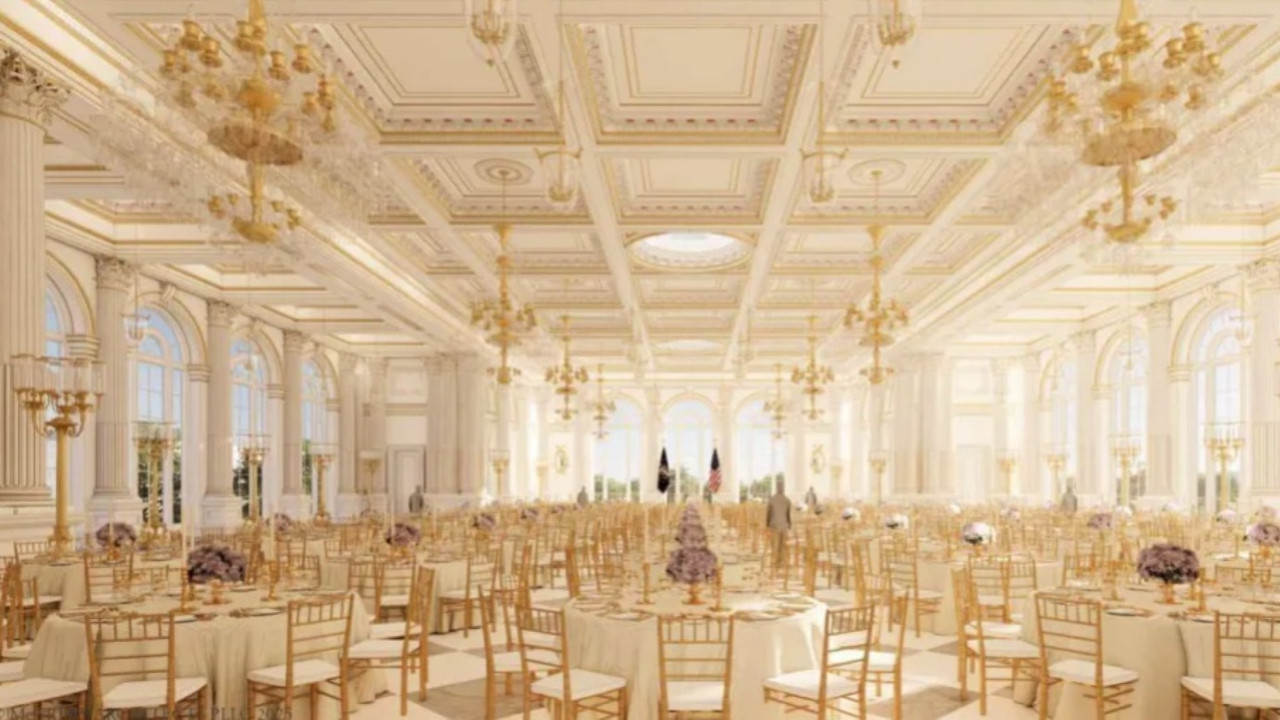 Trump'ın hayali gerçek oluyor... Saraya 200 milyon dolarlık salon yaptırıyor