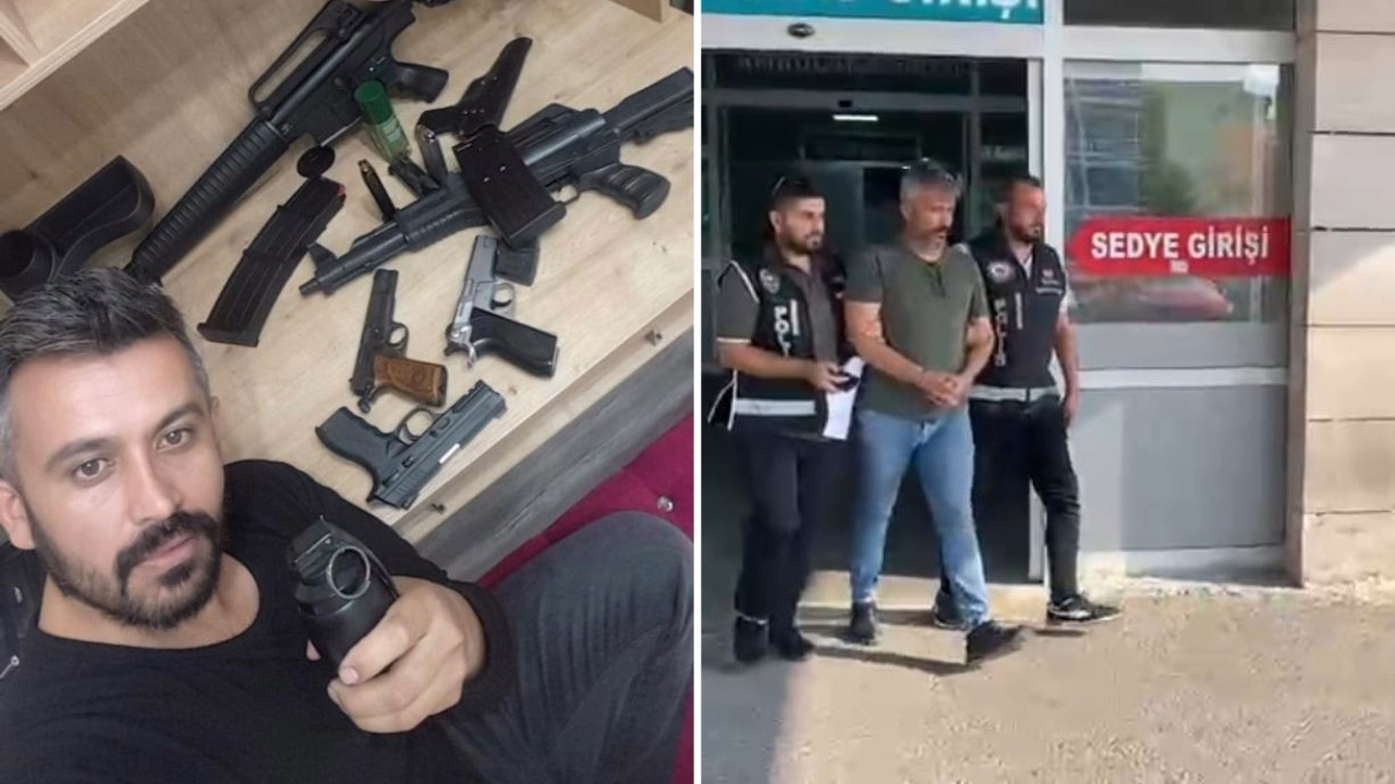 Kadın gazeteciyi tehdit eden adamın evinden silah çıktı