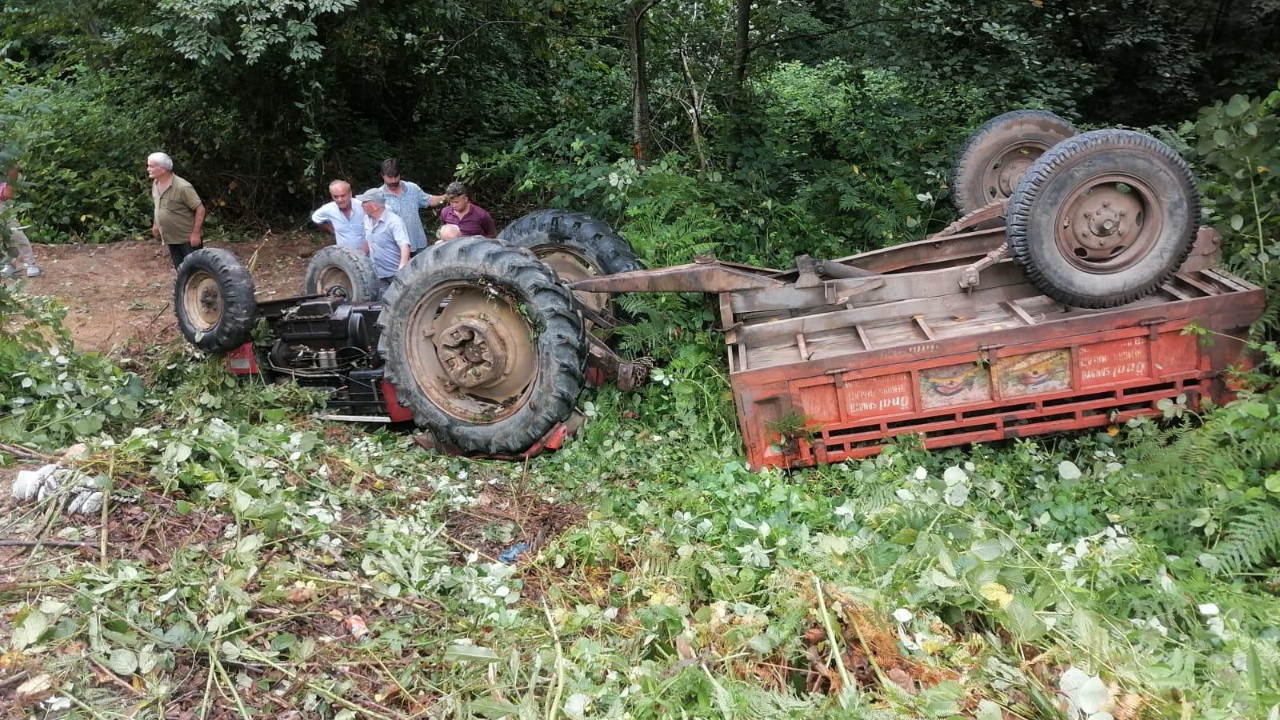 Takla atan traktörünün altında kalan sürücü öldü