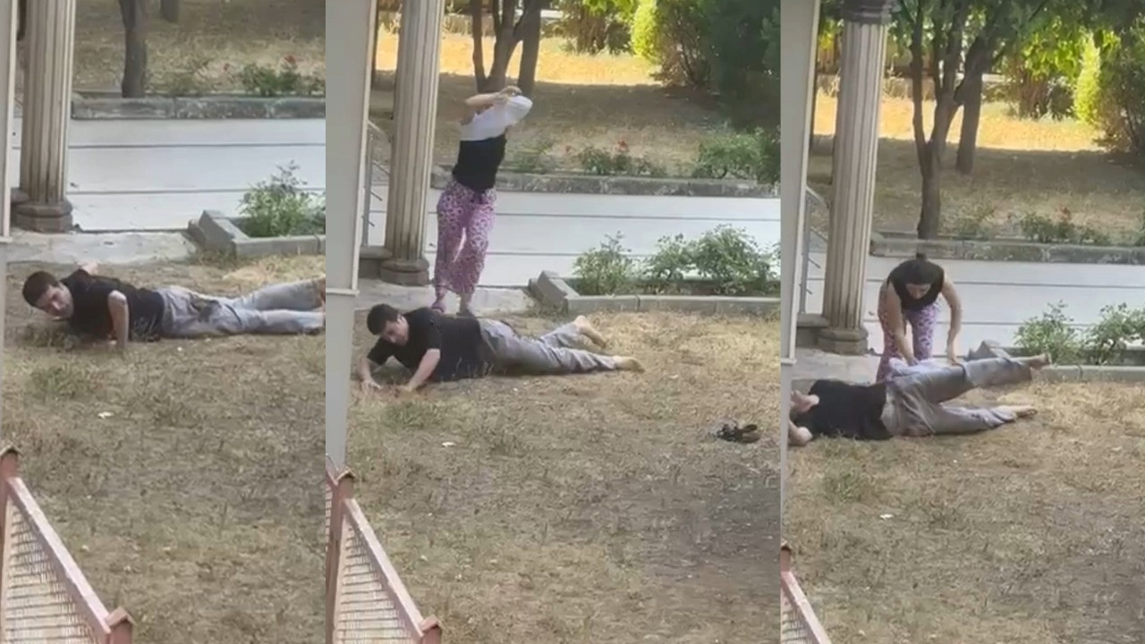 Tişörtünü çıkarıp yardıma koştu