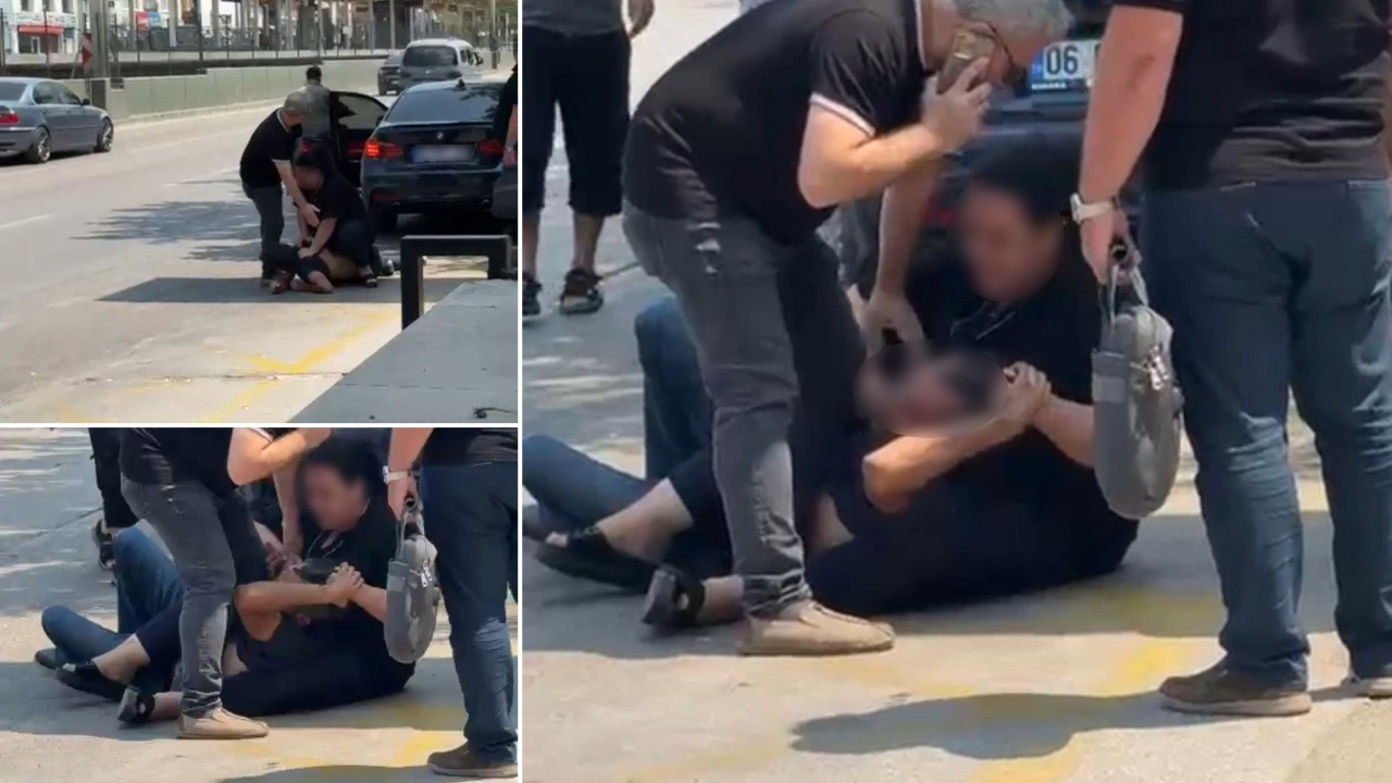 Eski kocaya meydan dayağı! Ne trafiğe ne de kalabalığa aldırış etti