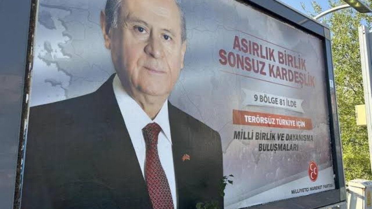 MHP'nin afişi tartışma yarattı