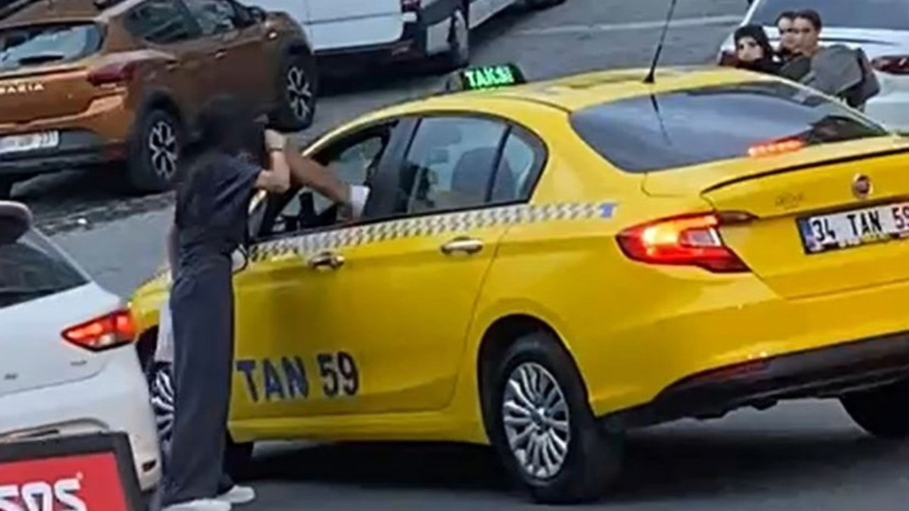 Taksiciden genç kıza bayıltan yumruk