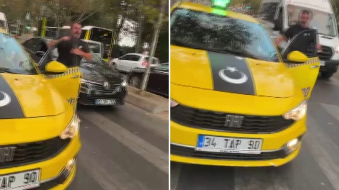 Kuryeye yumruk atan taksiciye para cezası