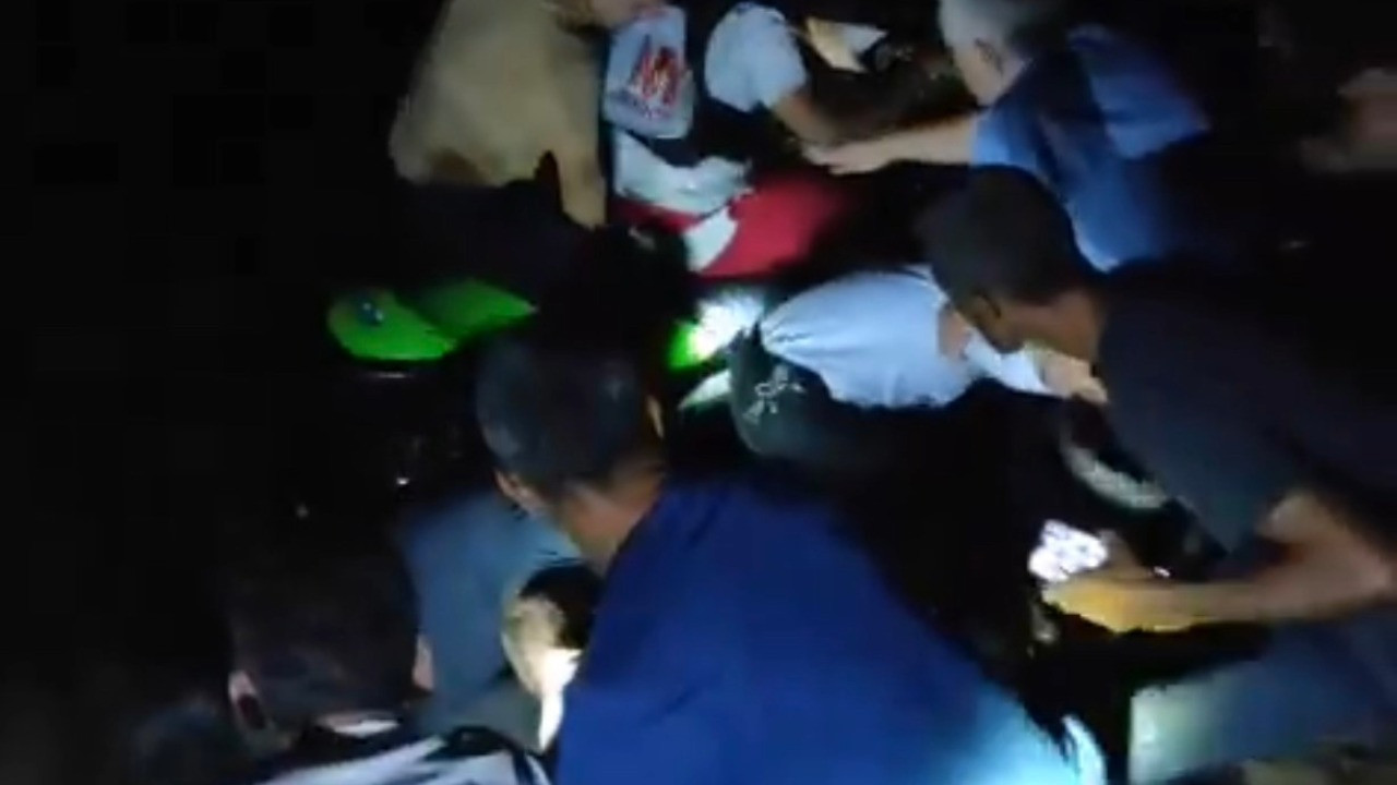 Nehirde kör karanlıkta can pazarı