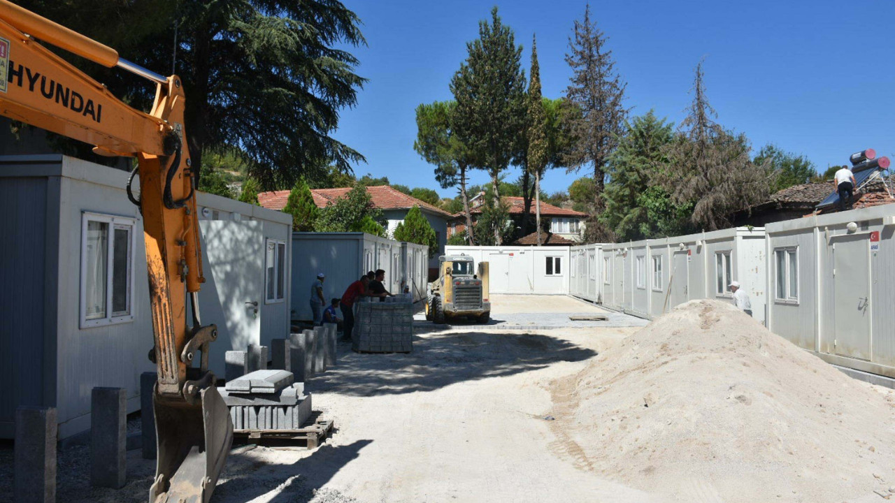 Sındırgı'da ilk konteyner mahalle kuruldu