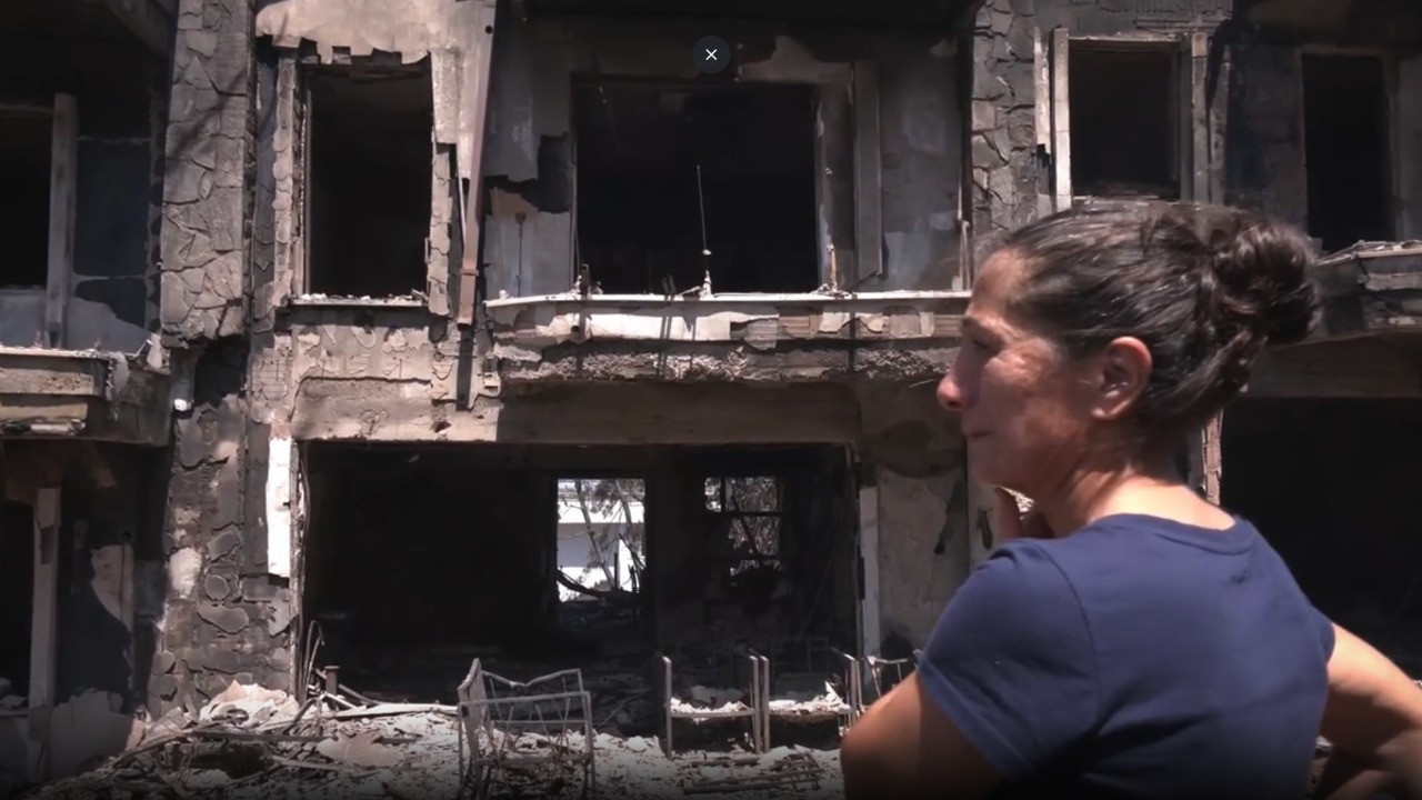 Yangında evi kül olan vatandaştan 4 dakika çıkışı