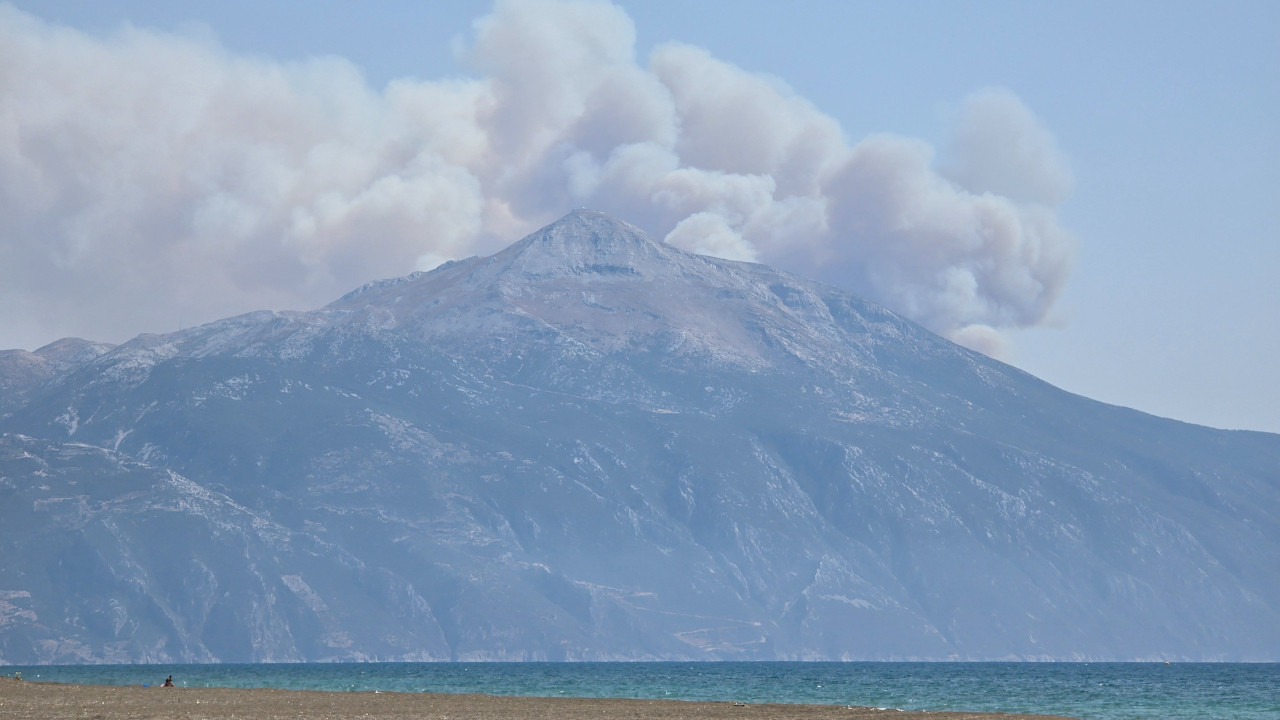 Suriye sınırında orman yangını: Dumanlar Hatay'dan görüldü