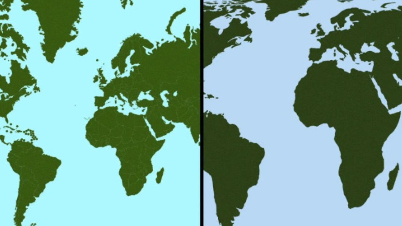 Harita isyanı: Kıtamız çok daha büyük