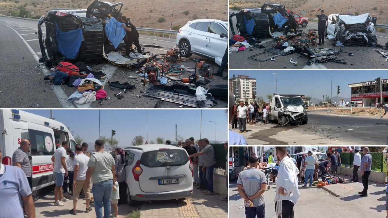 Yollar kan gölüne döndü: Üç kazada 10 kişi hayatını kaybetti