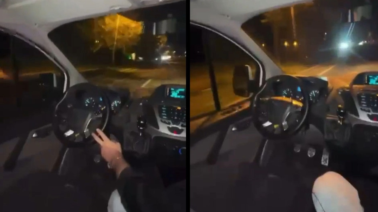 Video çekti, ehliyeti kaptırdı