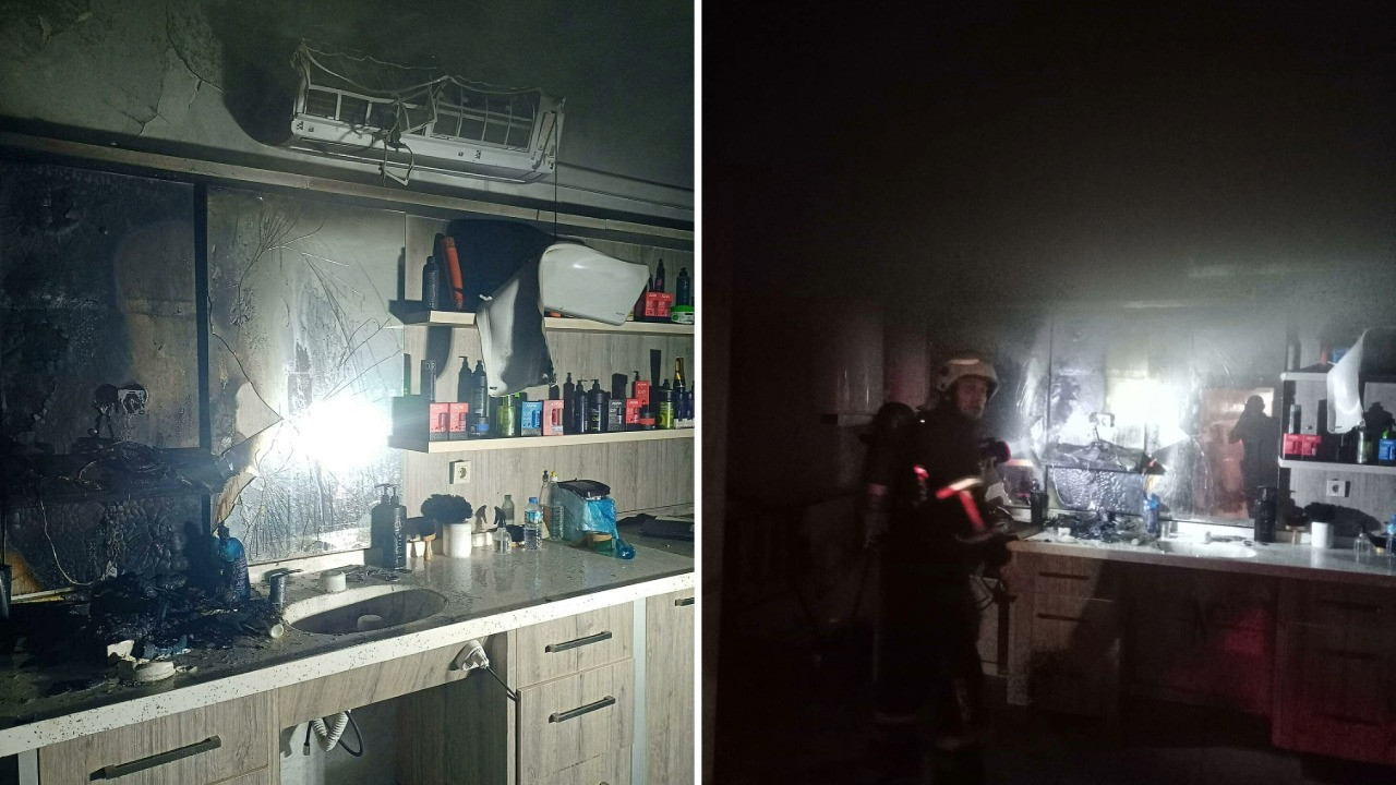 Berber dükkanına molotofkokteylli saldırı