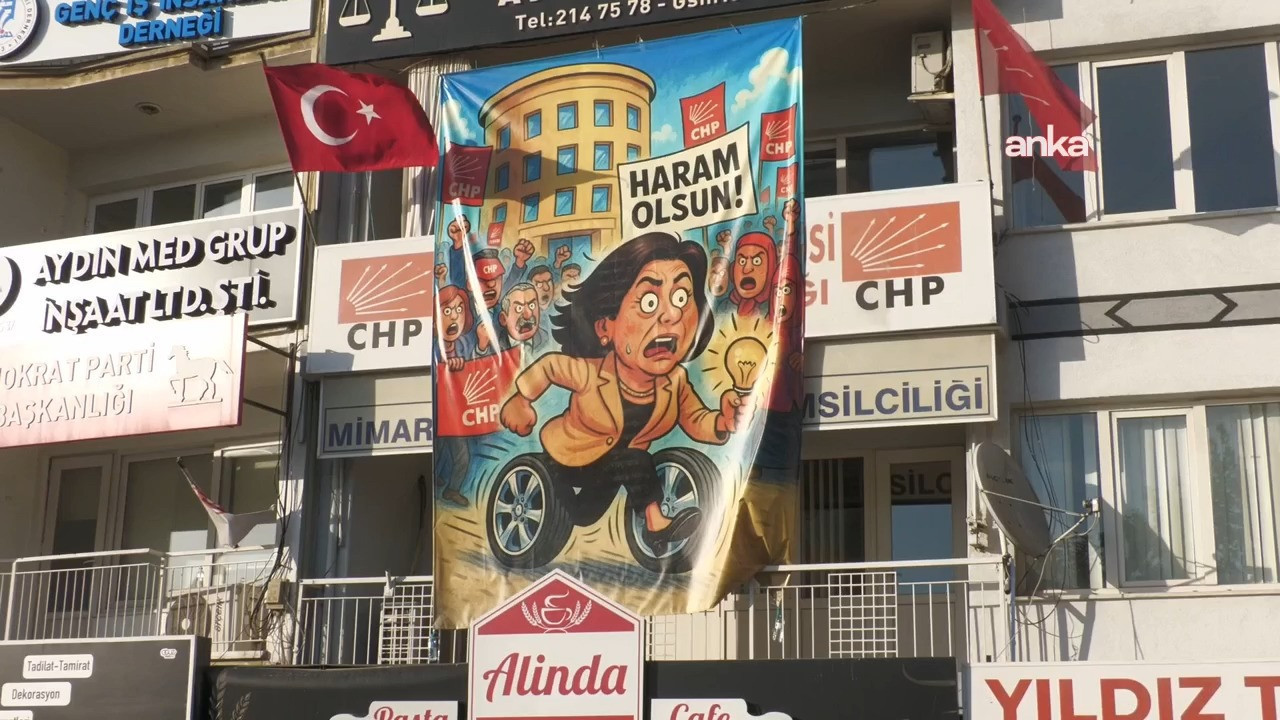 CHP'li başkan, Özlem Çerçioğlu pankartı için ifadeye çağrıldı