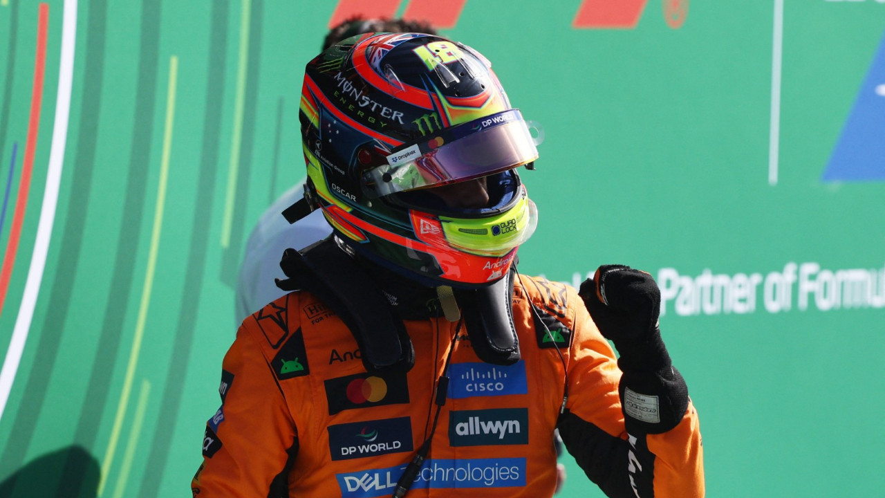 Hollanda'da pole Piastri'nin