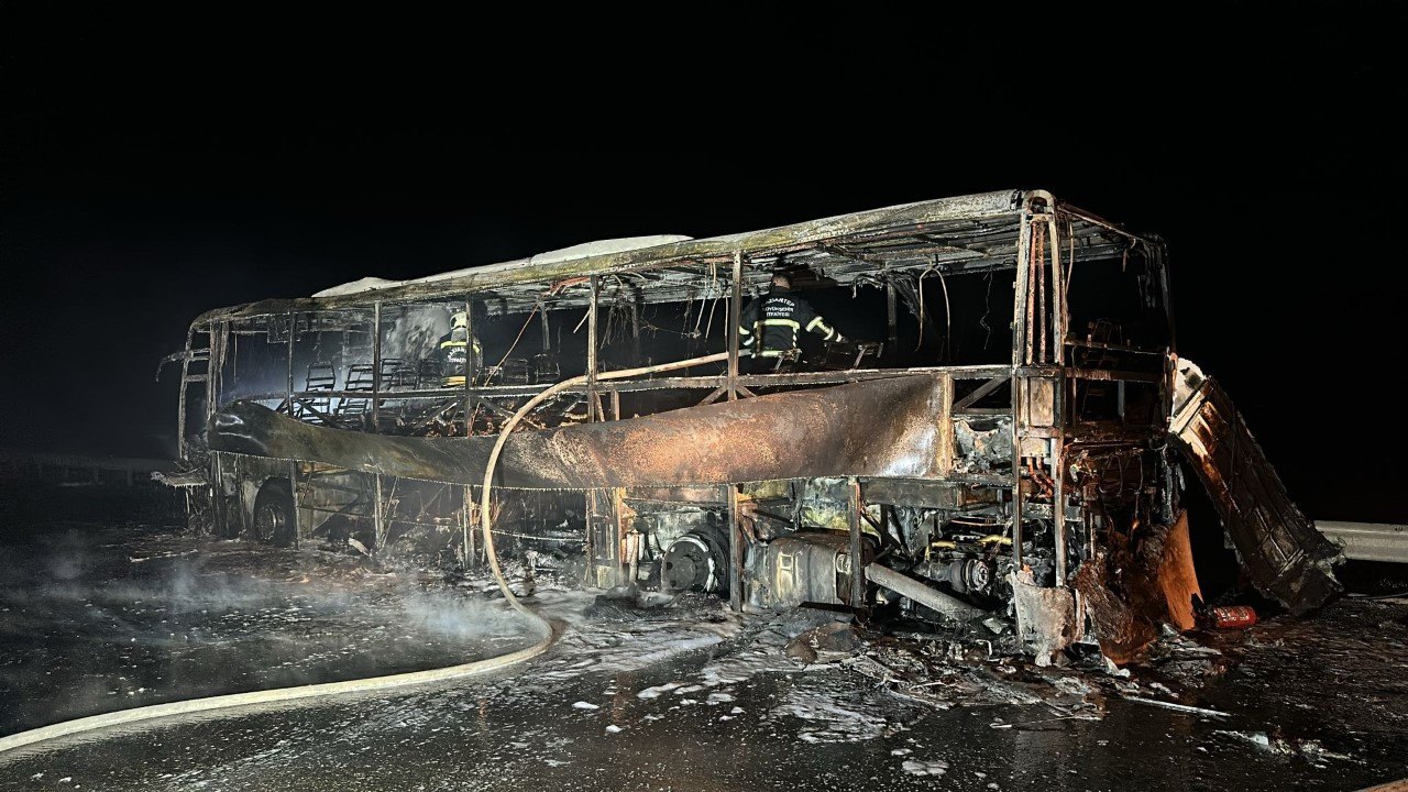 Yolcu otobüsünde faciadan dönüldü