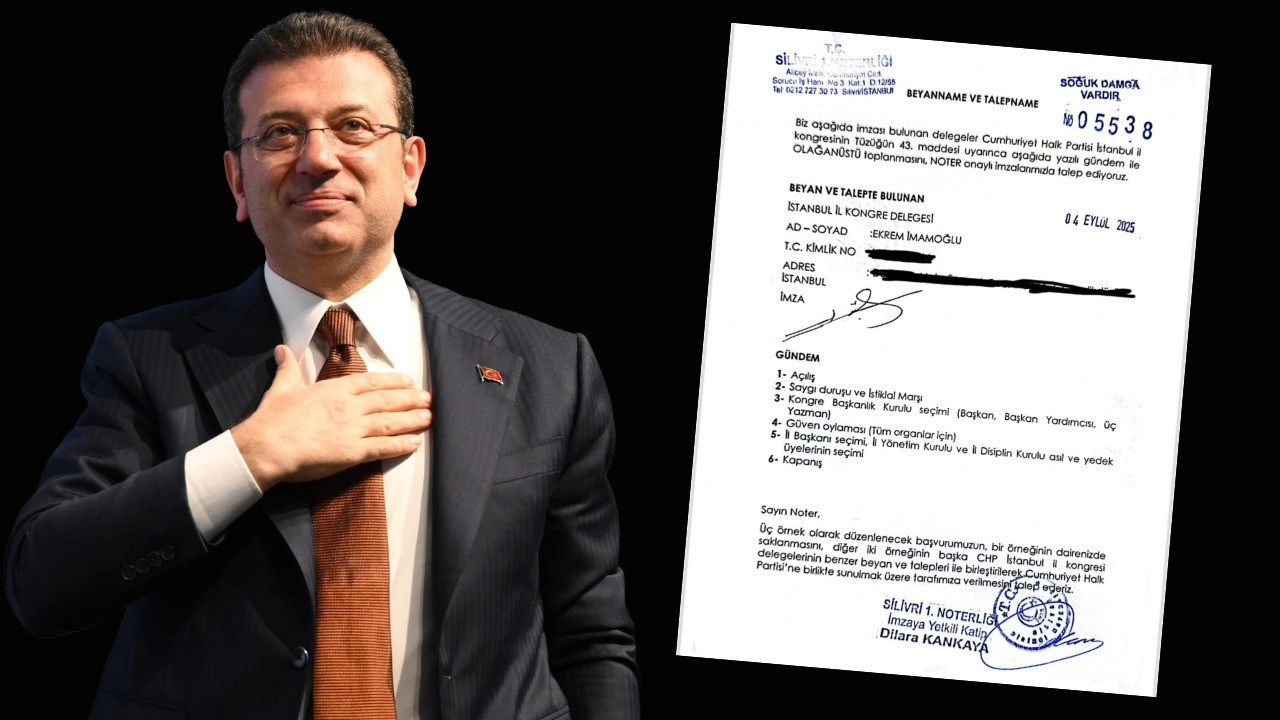 İmamoğlu İstanbul İl Kongresi’nin yapılması için notere başvurdu