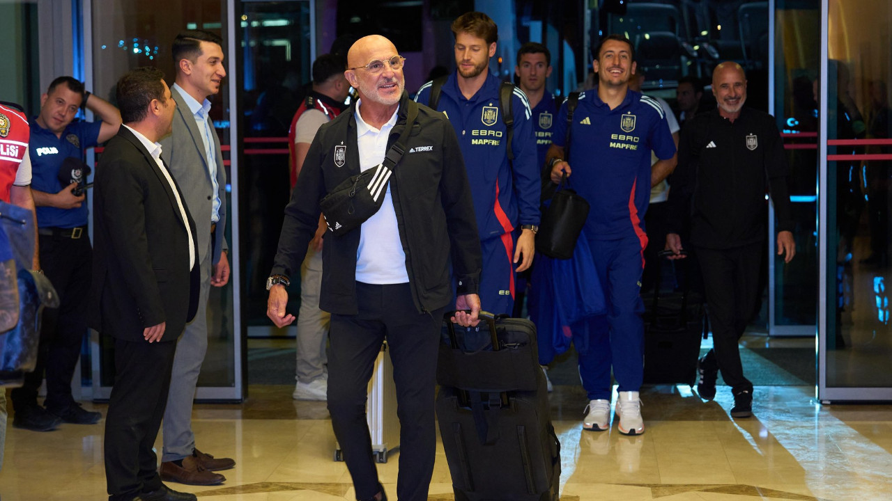 İspanyollar, Türkiye maçı için Konya'ya geldi