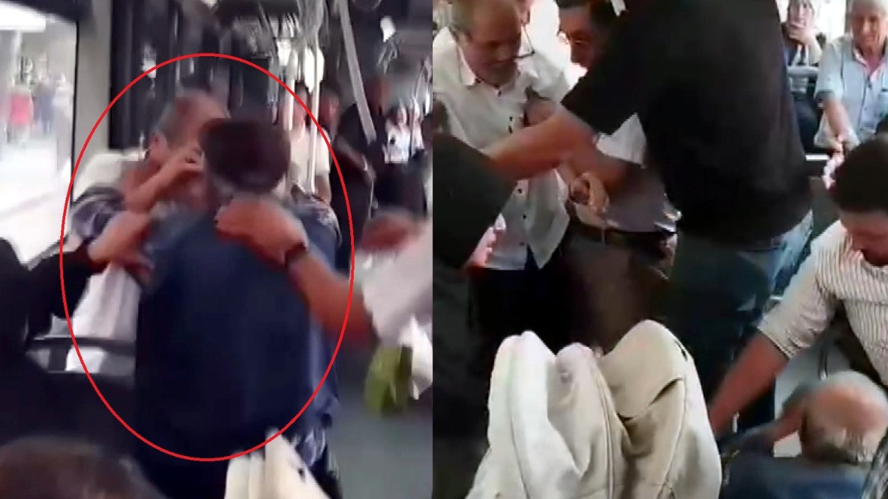 Otobüste 'önce binme' kavgası